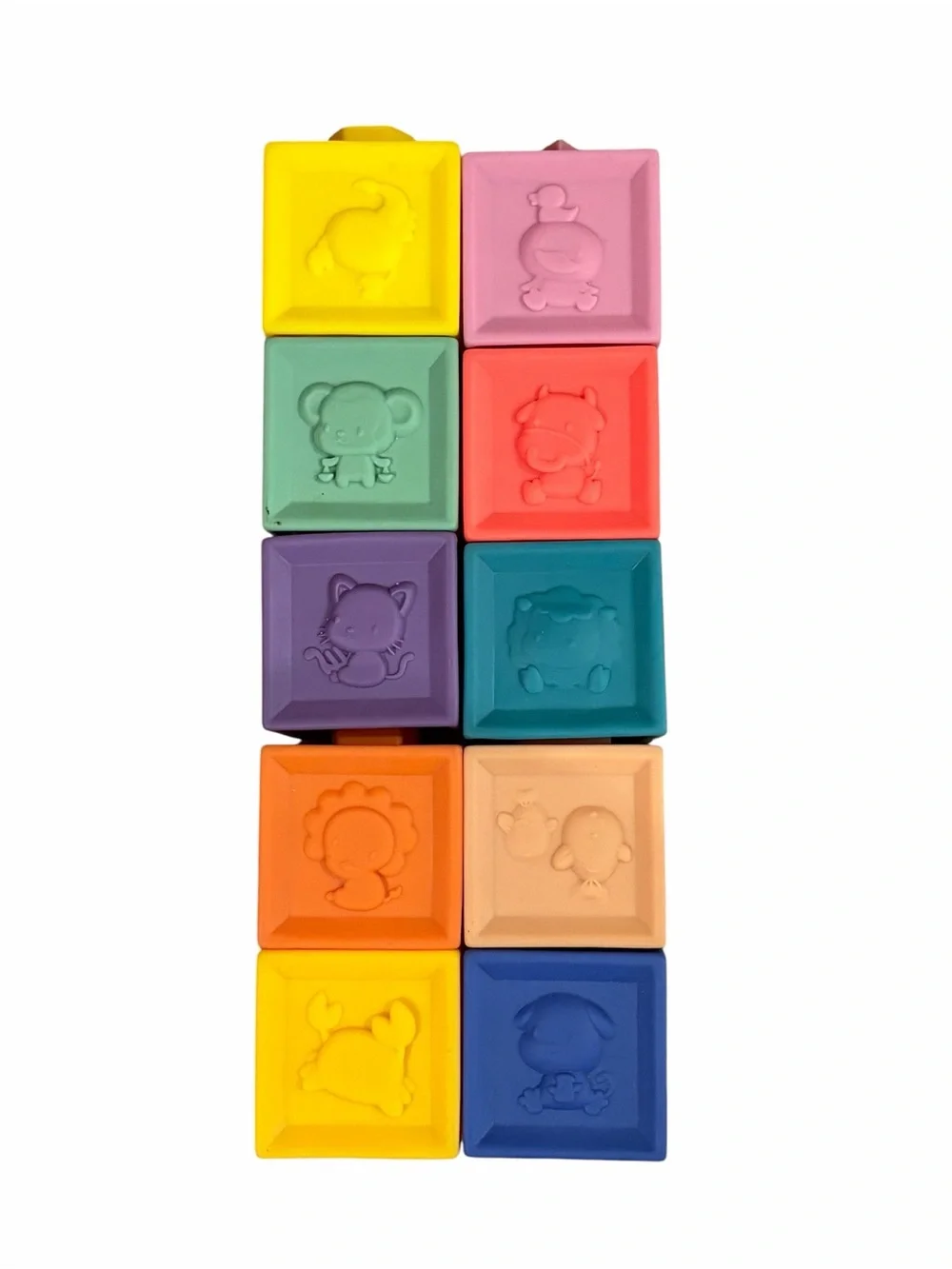 Colorful Number Stacking Blocks - Educational Toy Set (Multicolor)